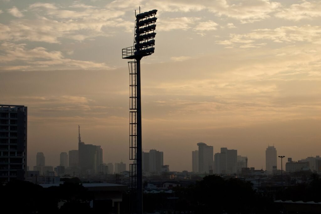 Bangkok skyline at sunset