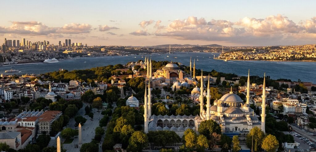 Istanbul historic peninsula and skyline